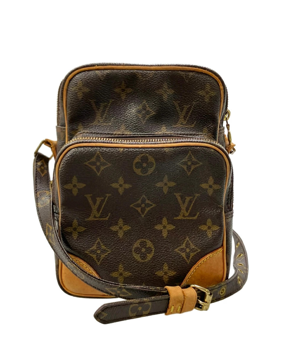 Louis Vuitton Amazon Monogram Crossbody Bag Canvas Leather Brown